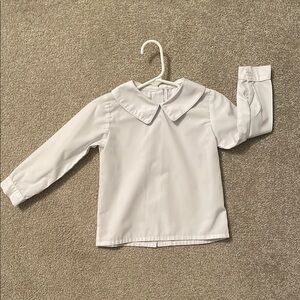 Classic White button down shirt with Peter Pan collar